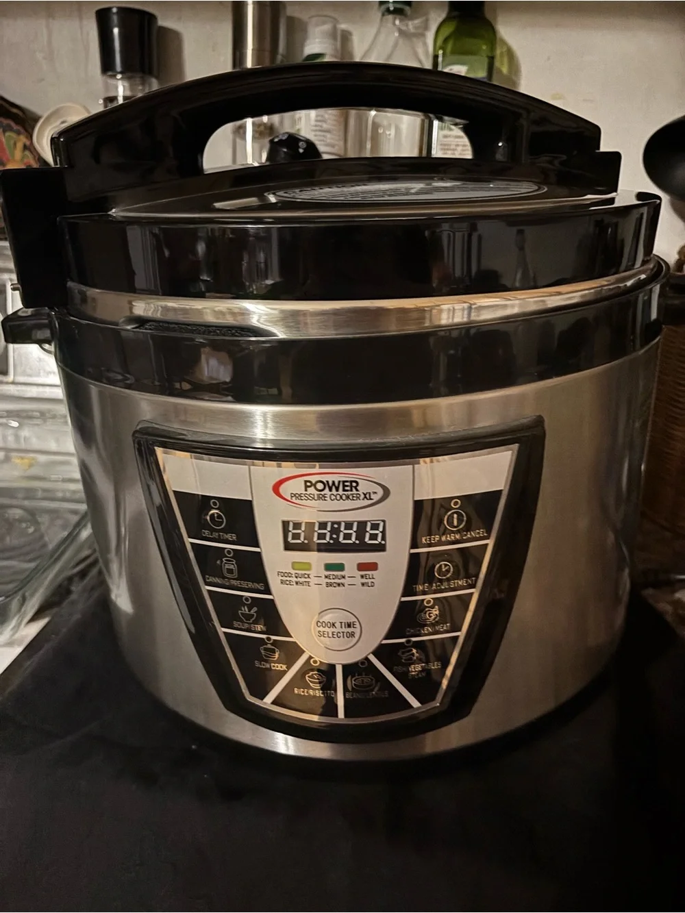 Pressure Cooker XL Stainless Steel Electric Pressure Cooker - Black